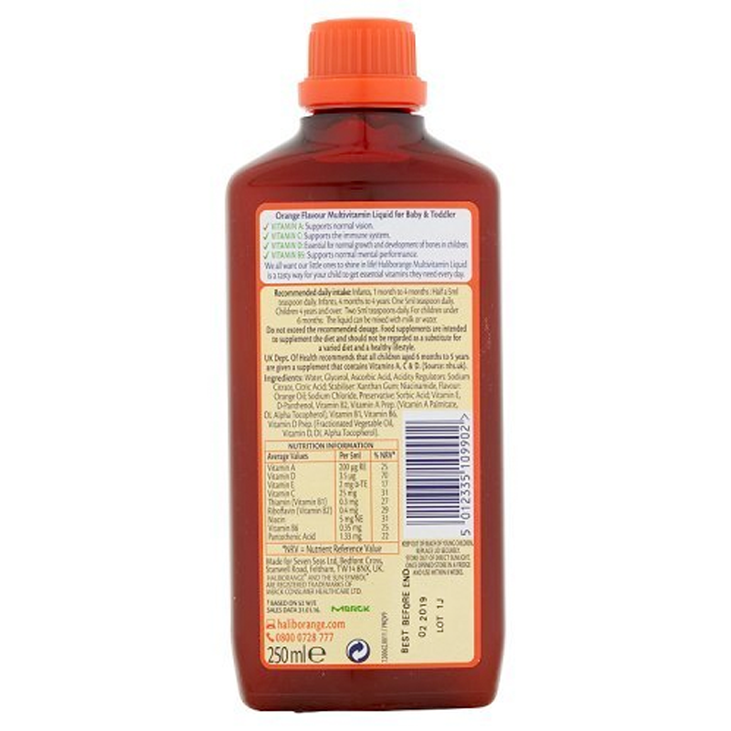 Haliborange Baby & Toddler Multivitamin Liquid - 250 ml