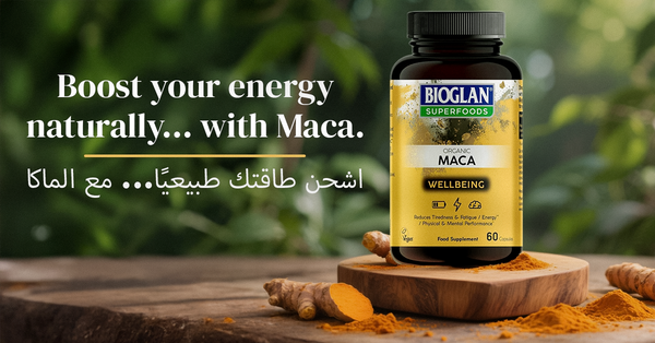 اشحن طاقتك طبيعيًا... مع الماكا
