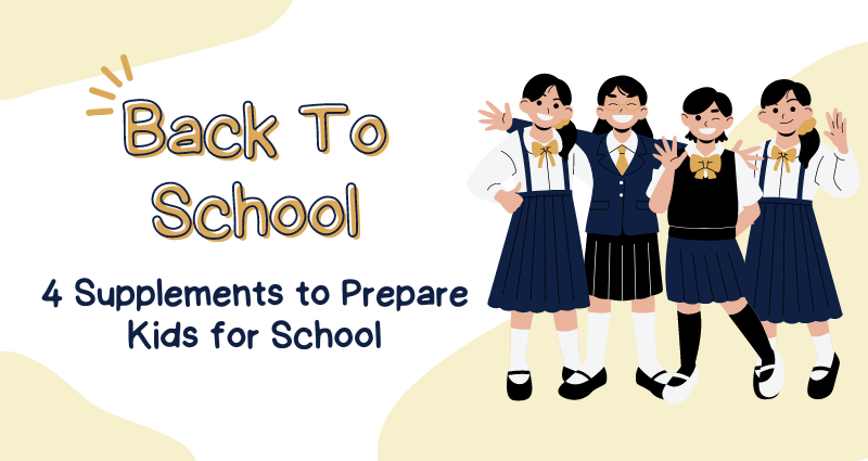 Back to School - 4 Supplements to Prepare Kids for School