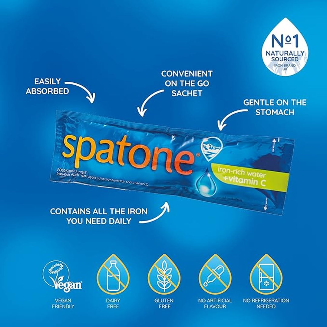 Spatone Liquid Iron Supplement Apple Flavour - 28 Sachets