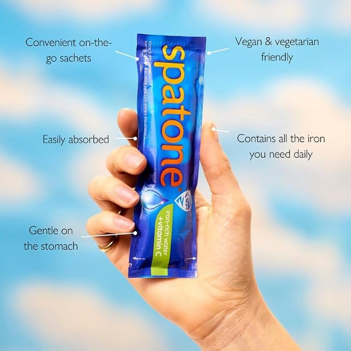 Spatone Natural Iron + Vitamin C Apple Flavour - 14 Sachets