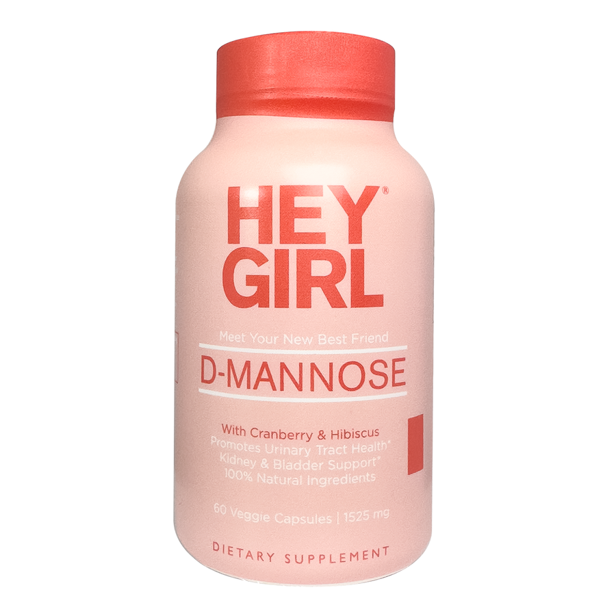 Hey Girl D-Mannose, Cranberry and Hibiscus, 1525 mg, Veggie Capsules - 60 Capsules - 100 percent natural ingredients