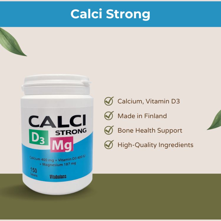 Vitabalans - Calci Strong - Calcium + Vitamin D3 + MAgnesium 