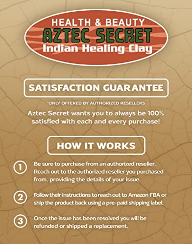Aztec Secret– Indian Healing Clay 1 lb – Deep Pore Cleansing Facial & Body Mask – The Original 100% Natural Calcium Bentonite Clay