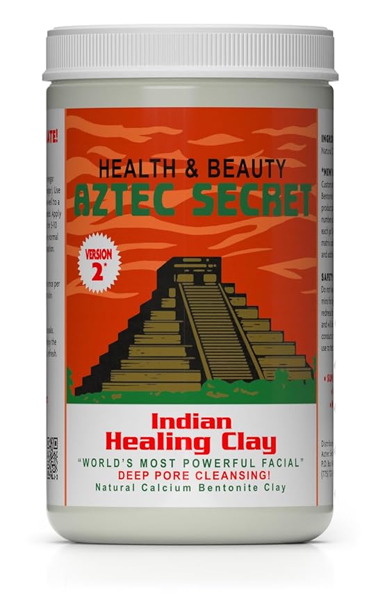 Aztec Secret – Indian Healing Clay 2 lb – Deep Pore Cleansing Facial & Body Mask – The Original 100% Natural Calcium Bentonite Clay
