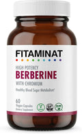 FITAMINAT Berberine with Chromium – Plant-Sourced Berberine HCl | 60 Vegan Capsules