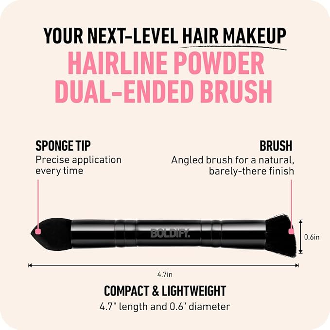 BOLDIFY Dual-Ended Hairline Powder Brush