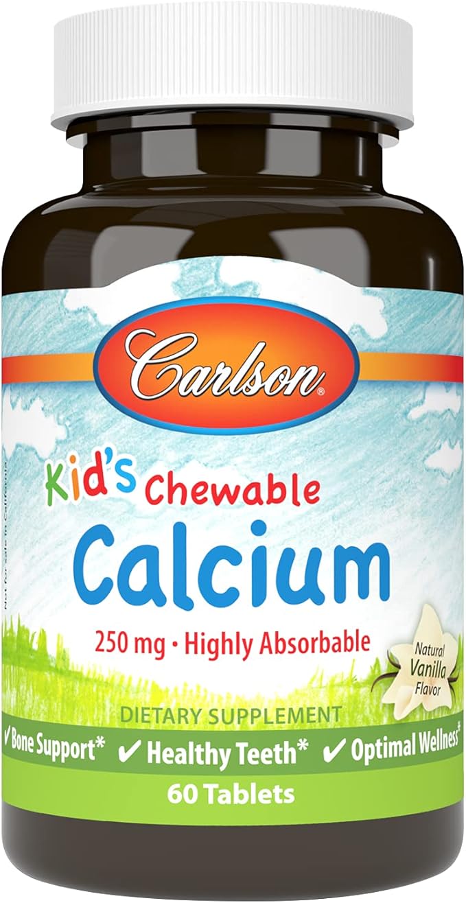 CARLSON FOR KIDS CALCIUM CHEW 60 TAB