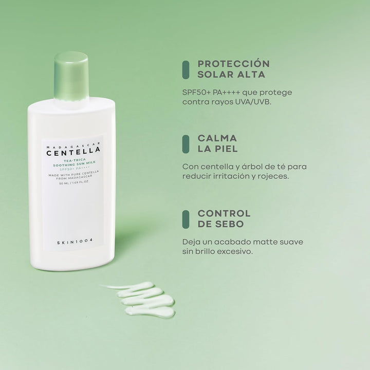 SKIN1004-Madagascar Centella Tea-Trica Soothing Sun Milk 50ml