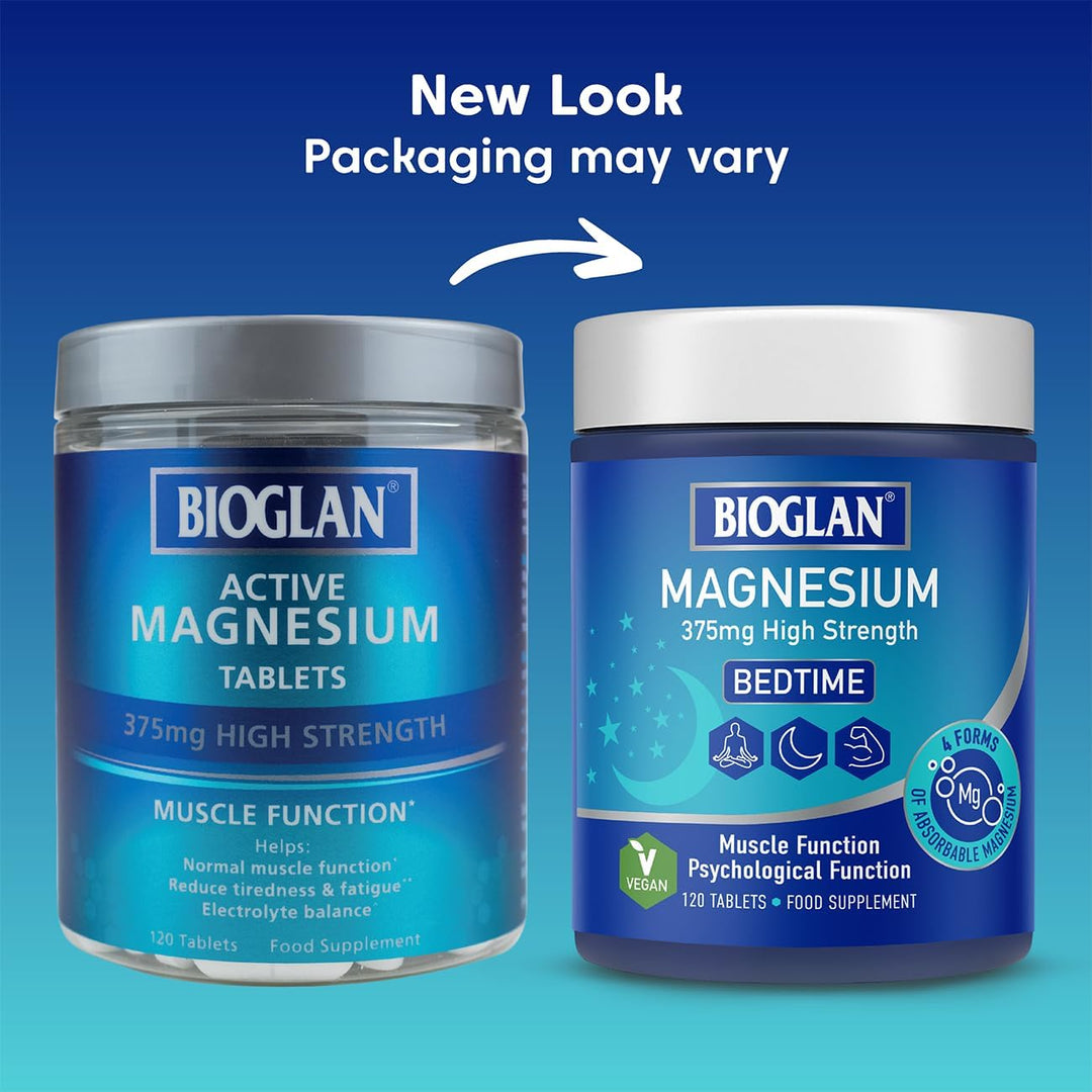 Bioglan Active Magnesium Tablets, High Strength 375mg - 120 Tablets