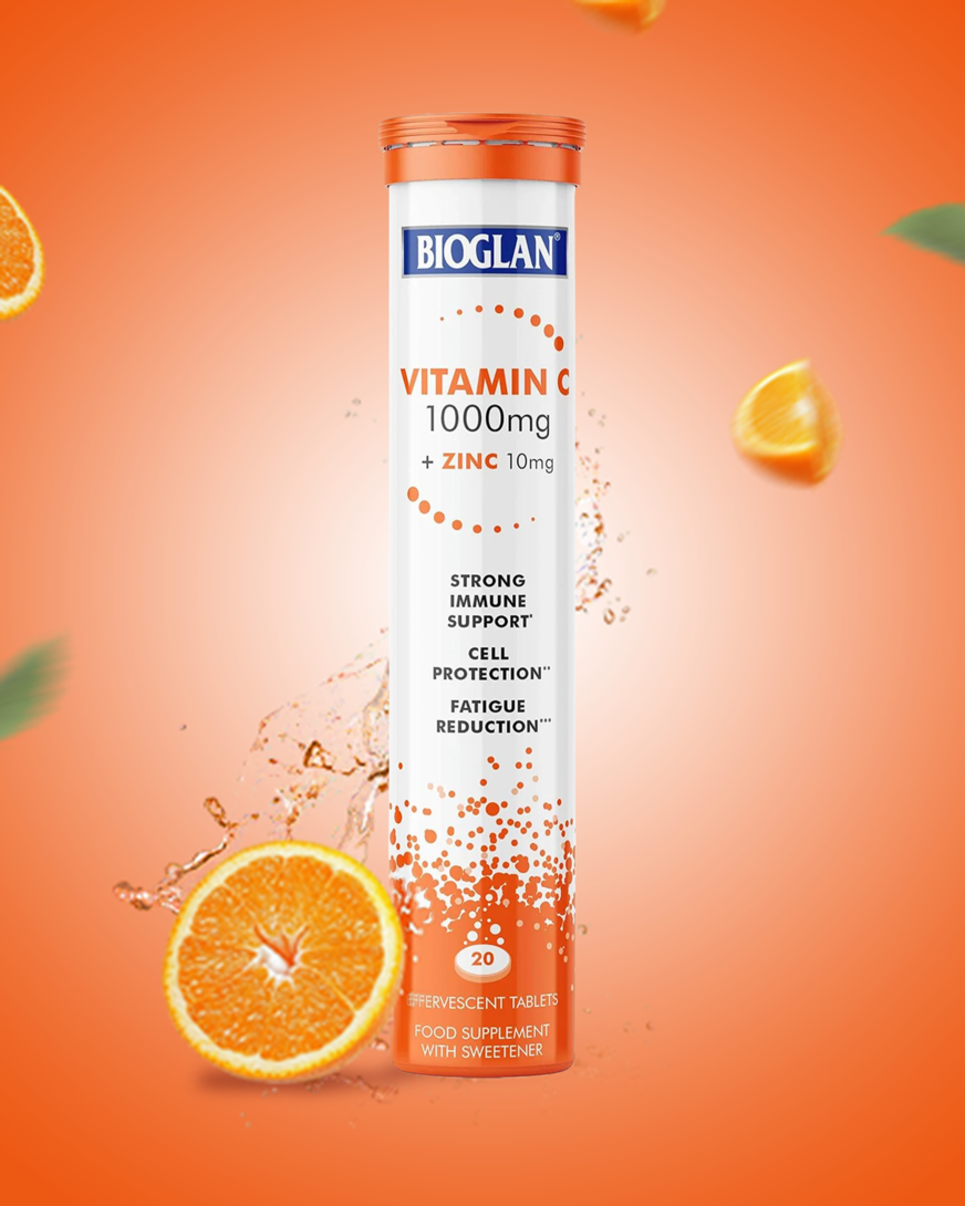 Bioglan Immunity Fizz Orange Flavored Vitamin C Effervescent