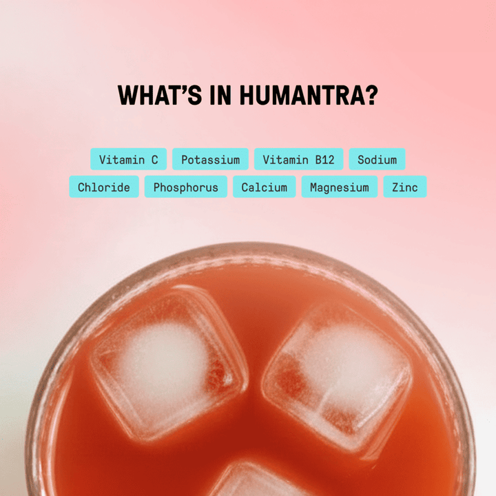 Humantra Electrolyte Powder – Berry Pomegranate | 20 Sachets
