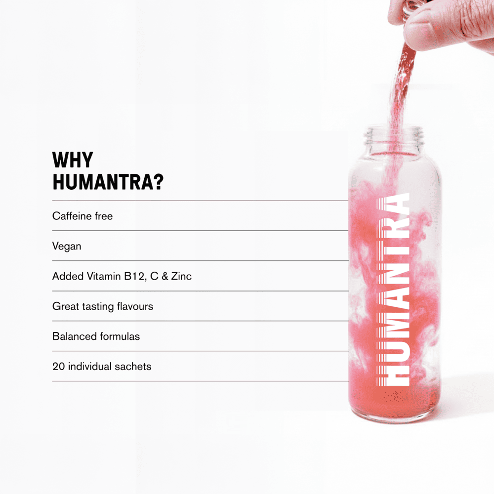 Humantra Electrolyte Powder – Berry Pomegranate | 20 Sachets