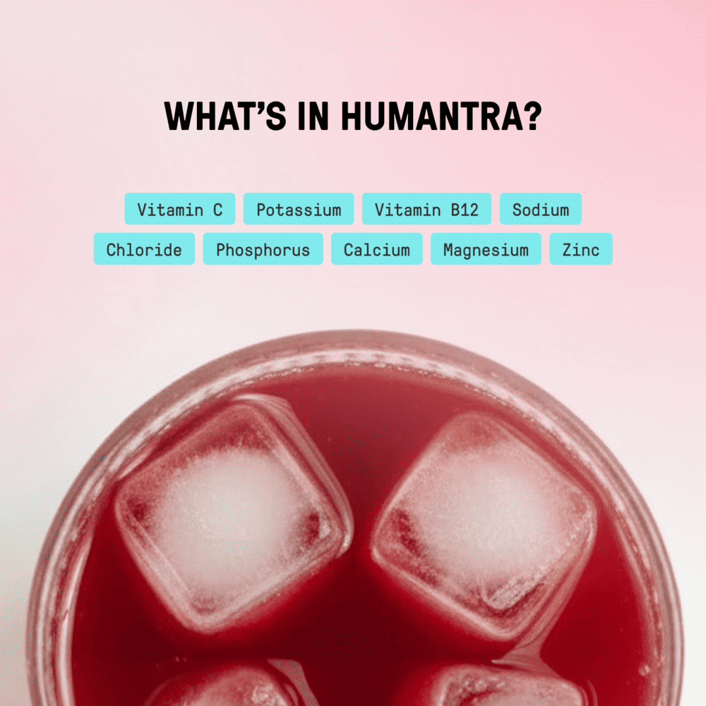 Humantra Electrolyte Powder – Black Cherry | 20 Sachets
