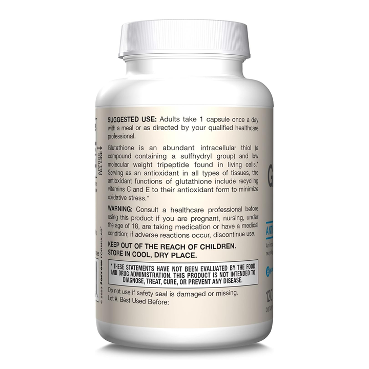 jarrow glutathione 500mg Jarrow Formulas Glutathione Reduced 500mg