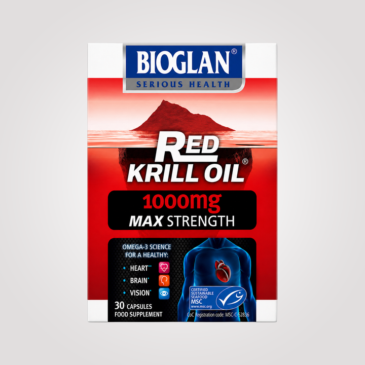 كبسولات زيت الكريل الأحمر Bioglan - 30 كبسولة