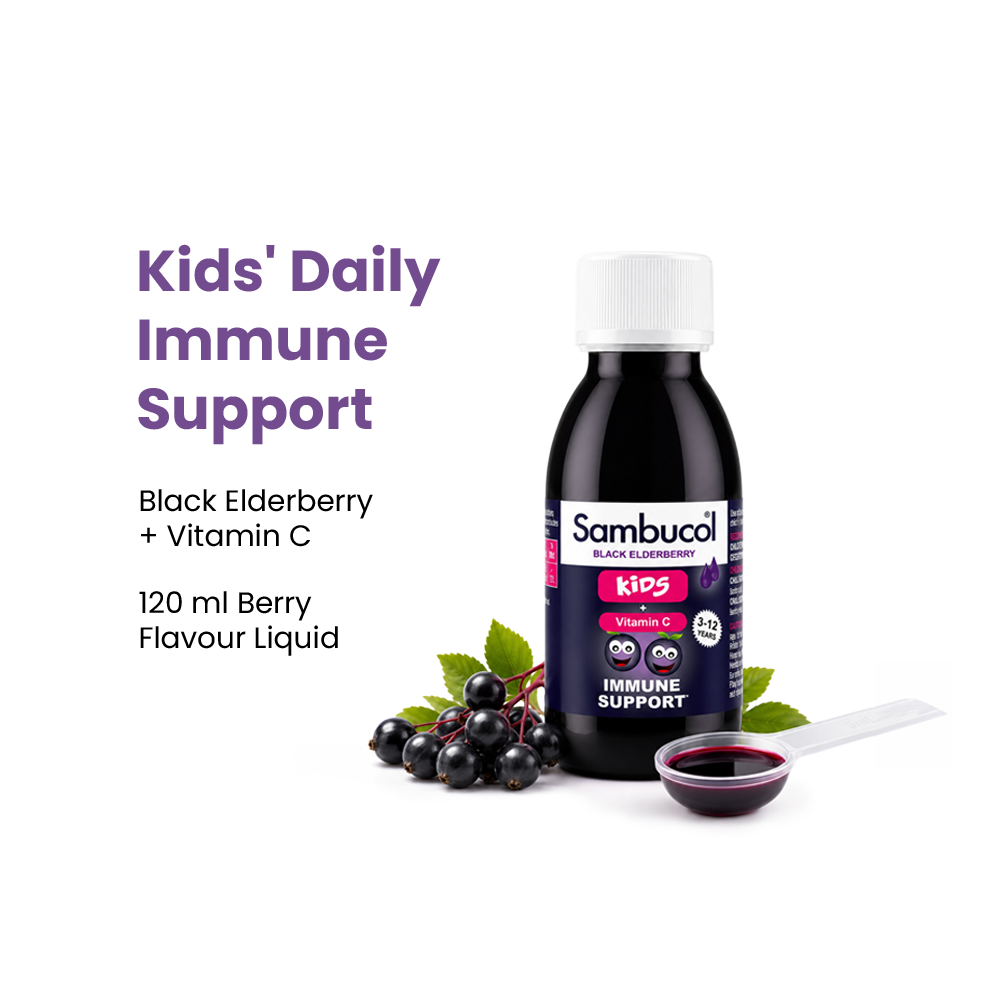 Sambucol Kids Black Elderberry + Vitamin C Liquid - 120 ml
