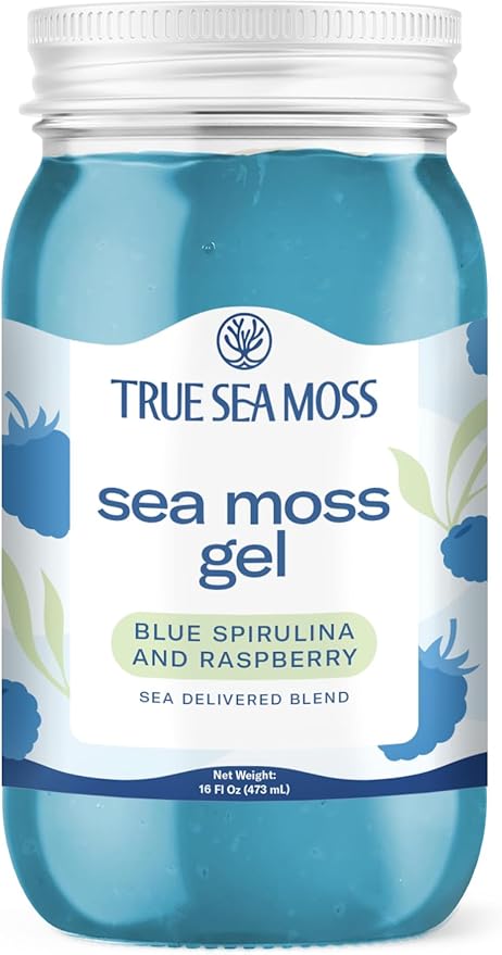 True Sea Moss Gel - Blue Spirulina - Made in the USA - 473 ml