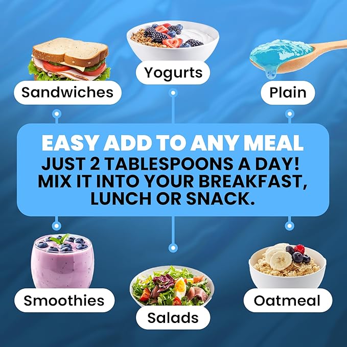 True Sea Moss Gel - Blue Spirulina - Made in the USA - 473 ml