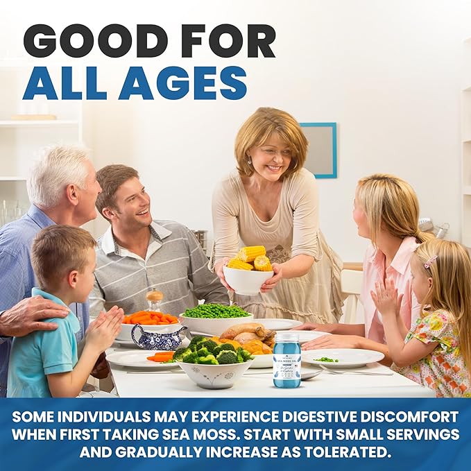 True Sea Moss Gel - Blue Spirulina - Made in the USA - 473 ml