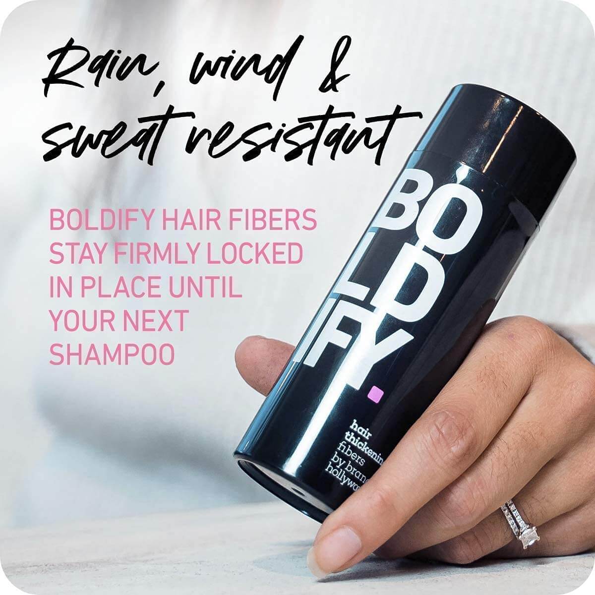 Boldify Hair Fiber + Hairline Powder Build & Conceal Bundle Undetectable Hair