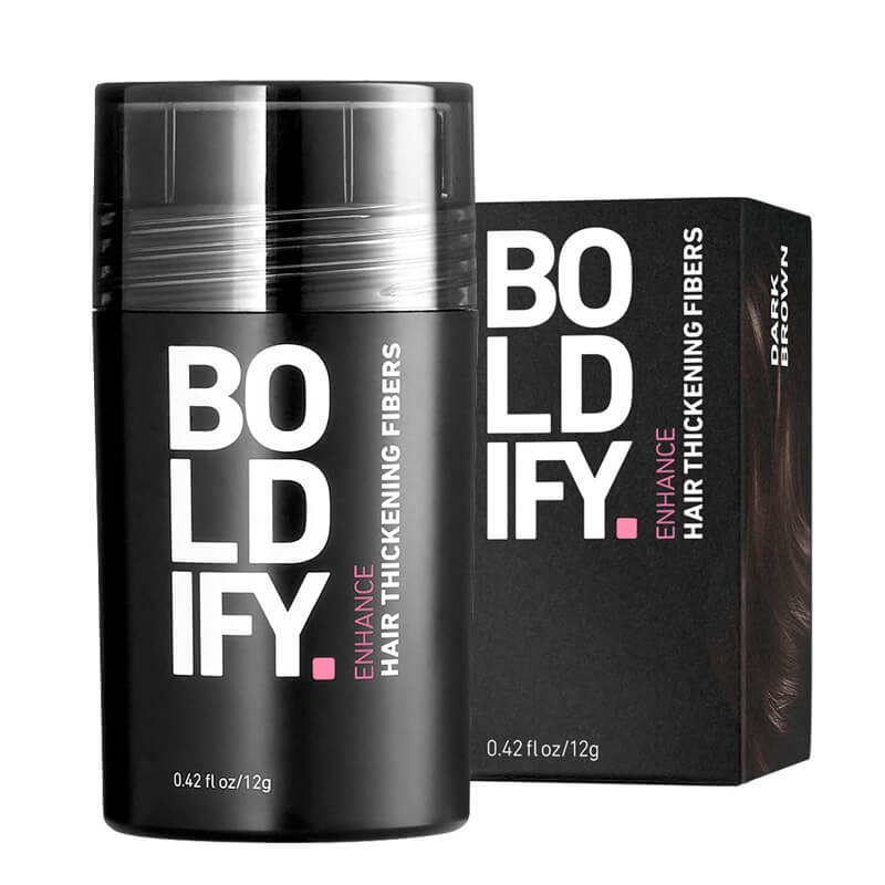 Boldify Hair Thickening Fibers Black - 12g Dark Brown | Fitaminat