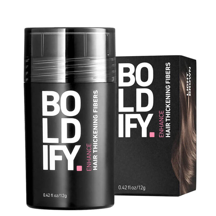 Boldify Hair Thickening Fibers Black - 12g Light Brown | Fitaminat