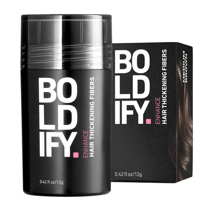 Boldify Hair Thickening Fibers Black - 12g Medium Brown | Fitaminat