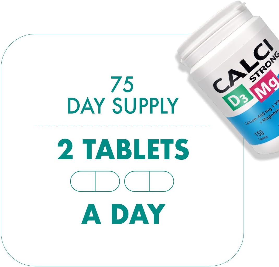 FOR A STRONG BODY: The Vitabalans Calci Strong Calcium supplement was specially formulated to help support a well-balanced and active lifestyle, featuring a rich content of nutrients essential for maintaining a strong body and optimal muscle function.