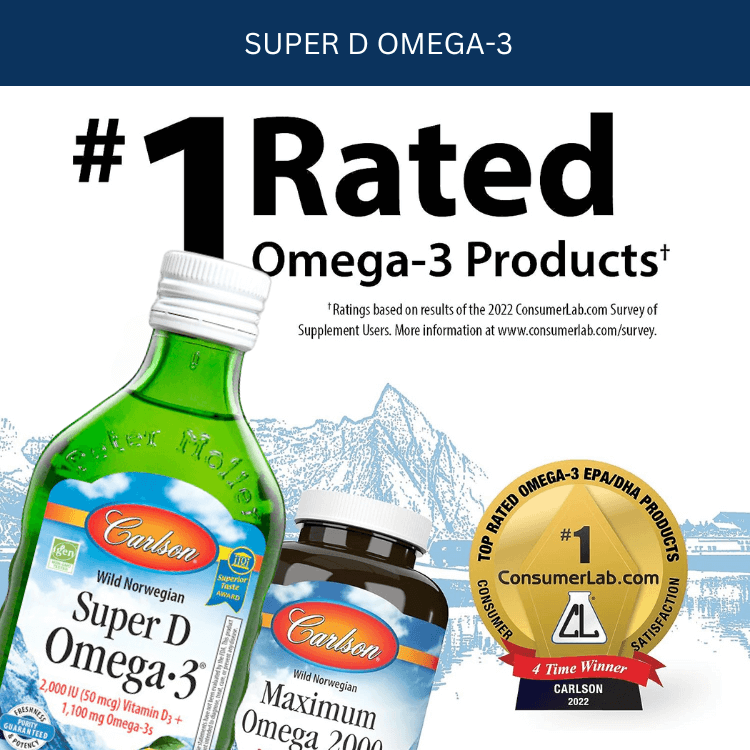 Carlson Super D Omega 3 | Fitaminat 