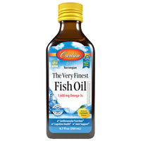 Carlson The Very Finest Fish Oil 1600mg Omega-3s Natural Lemon - 200ml