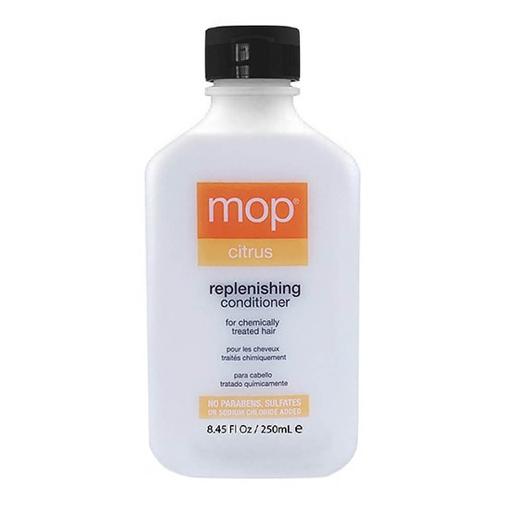 This antioxidant-rich formula provides exceptional slip and hydration to chemically processed hair. Mop® citrus replenishing conditioner is ideal for color-treated and damaged hair. Leaves hair with a smooth, healthy shine. 