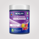 Bioglan Family Multivitamin VitaGummies – 9 Vitamins incl. C, D3 & B12 – 60 Fruit Gummies for the Whole Family, Ages 4+