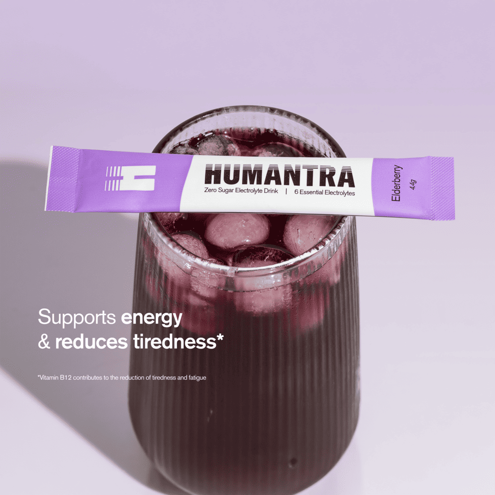 Humantra Electrolyte Powder – Elderberry | 20 Sachets