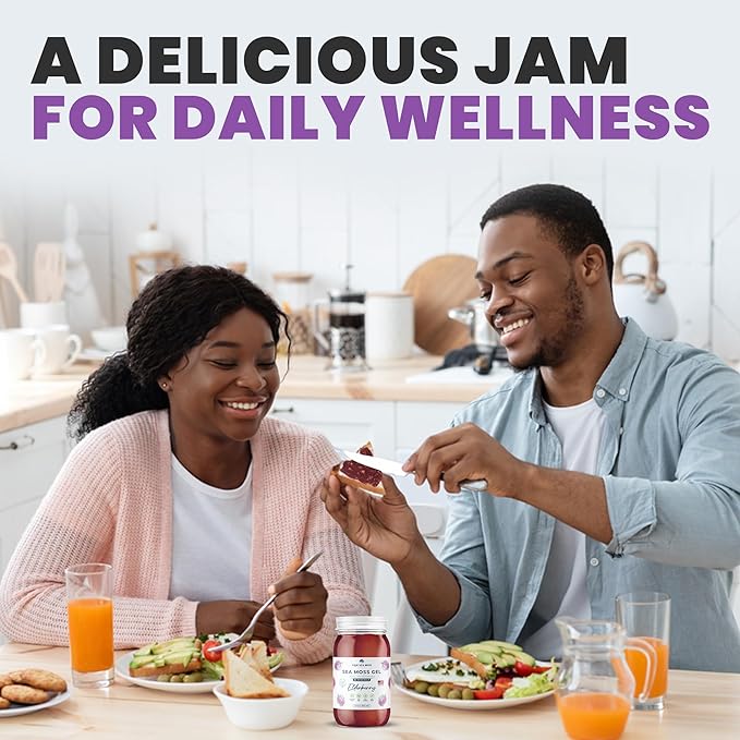 True Sea Moss Gel - Elderberry Seamoss - Made in USA - 473ml