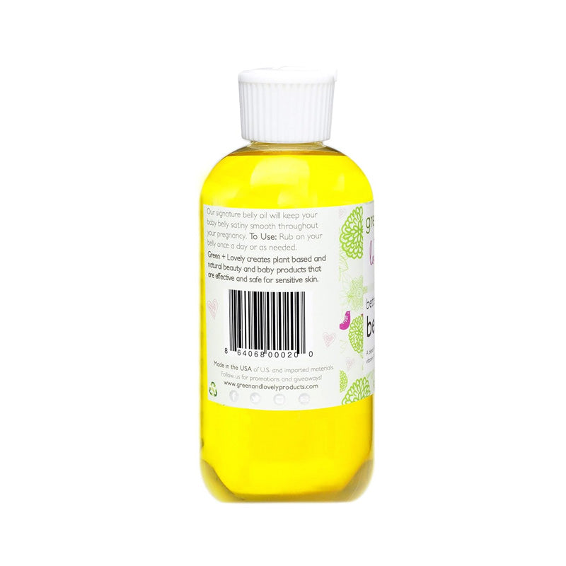 Green + Lovely Better than Butter Pregnancy Belly Oil - 270 ml Back Label | Fitaminat