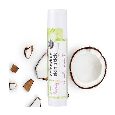 Green and Lovely Island Coconut Organic Calendula Skin Stick 14g - Main Image