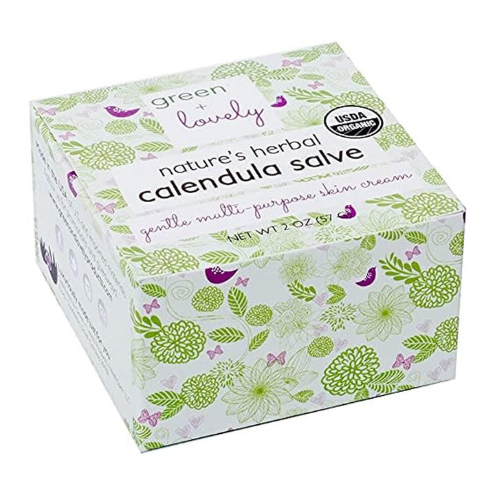 Green + Lovely Nature's Herbal Calendula Salve Gentle Multipurpose Skin Cream - 51g