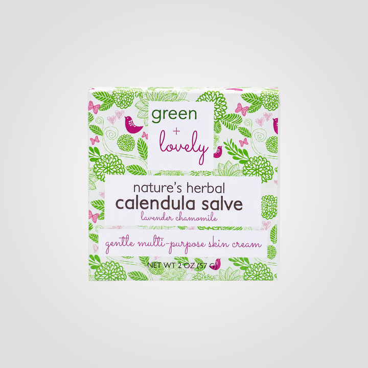 Green and Lovely Organic Calendula Salve Lavender Chamomile - 57g