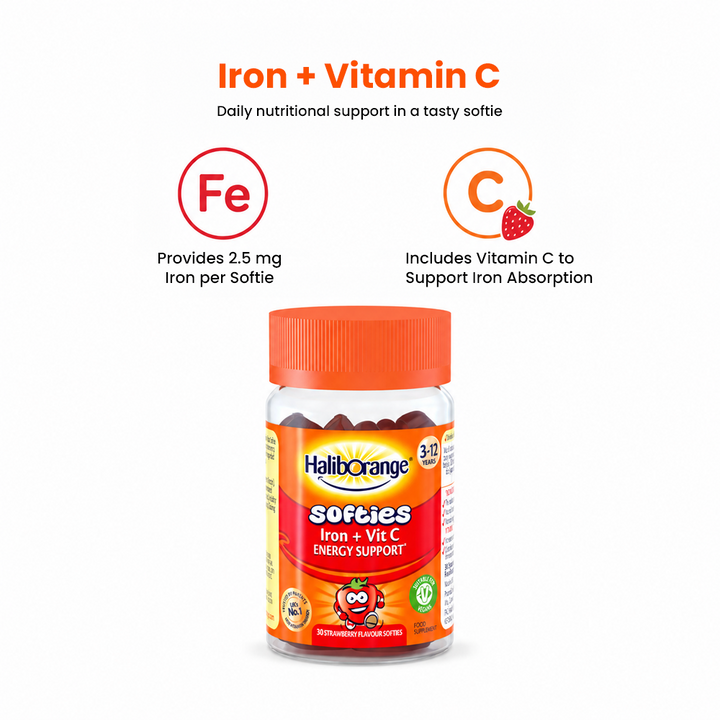 Haliborange Iron + Vitamin C Gummies - 30 Softies