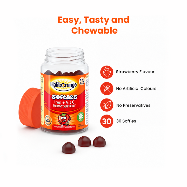Haliborange Iron + Vitamin C Gummies - 30 Softies
