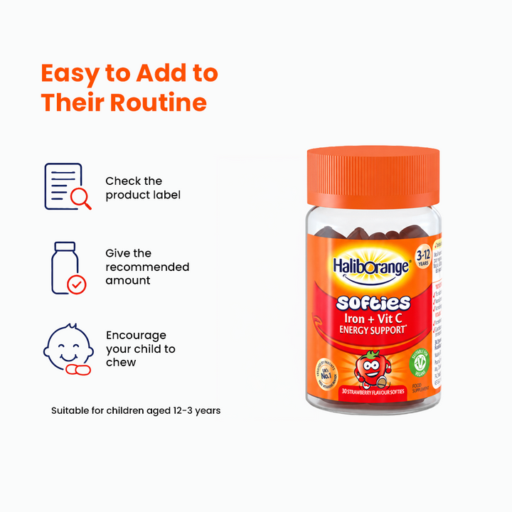 Haliborange Iron + Vitamin C Gummies - 30 Softies