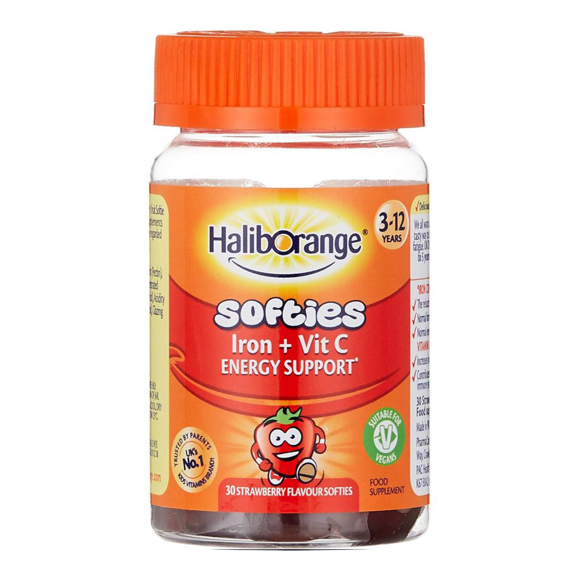 Haliborange Iron + Vitamin C, Strawberry Flavour - 30 Softies - Main Image