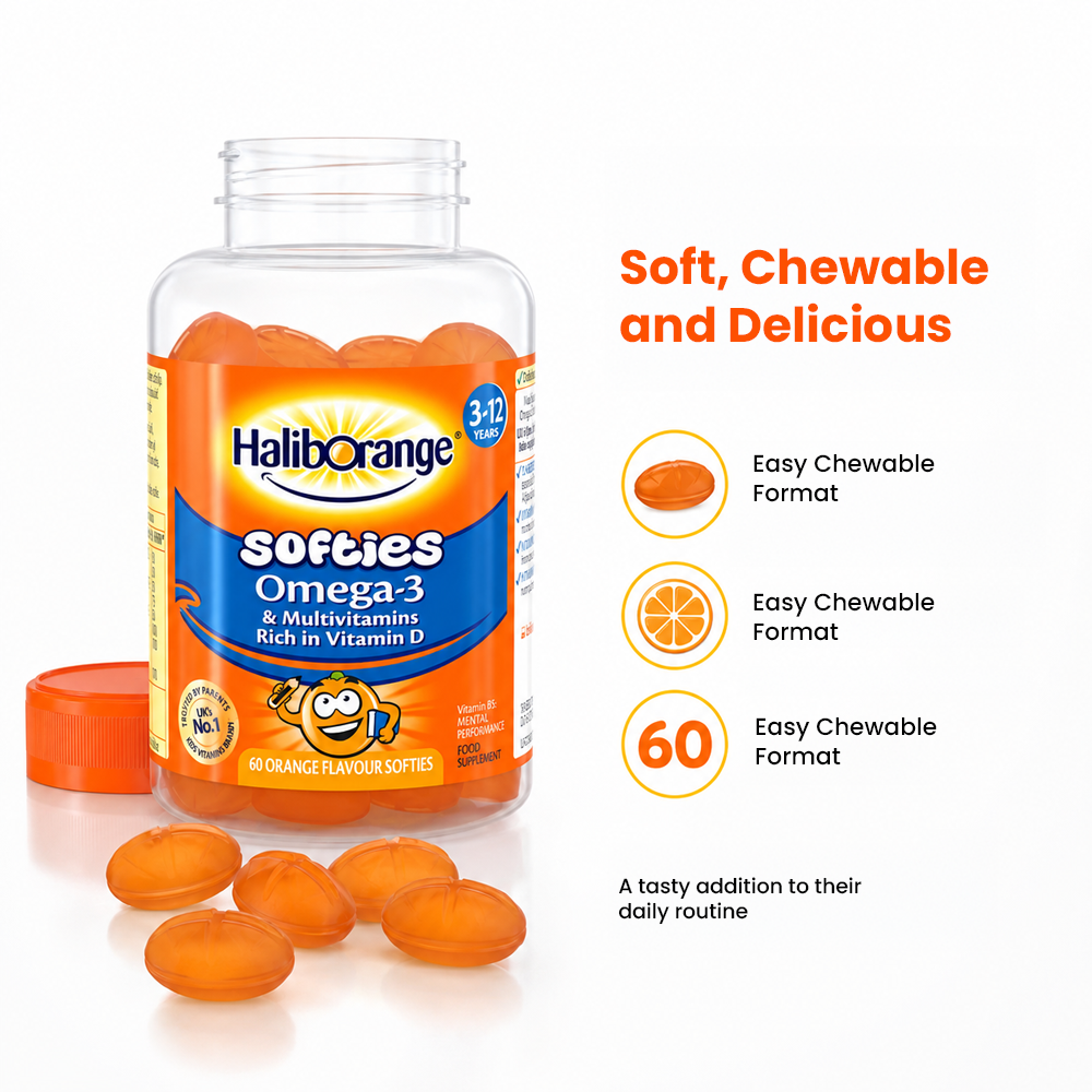 Haliborange Omega-3 and Multivitamins - 60 Softies