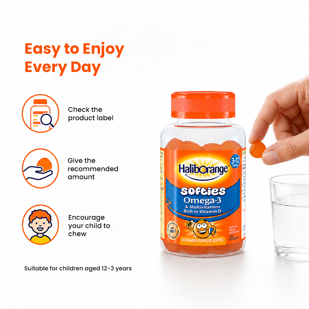 Haliborange Omega-3 and Multivitamins - 60 Softies