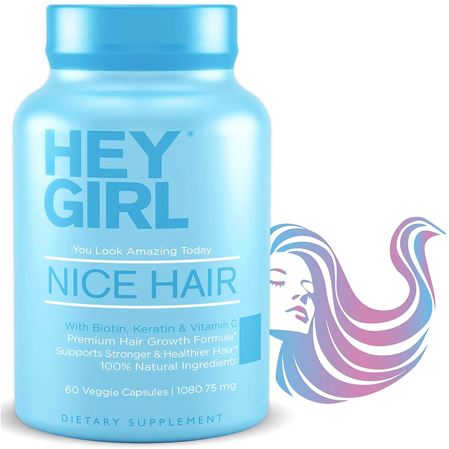Hey Girl, Nice Hair (Hair Vitamins) - 60 Caps