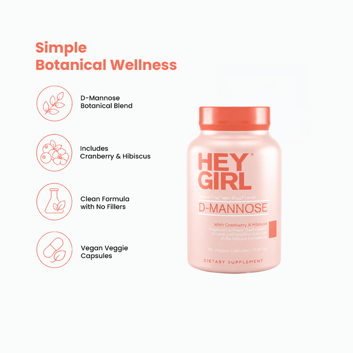 Hey Girl Nutrition D-Mannose Capsules - 60 Capsules
