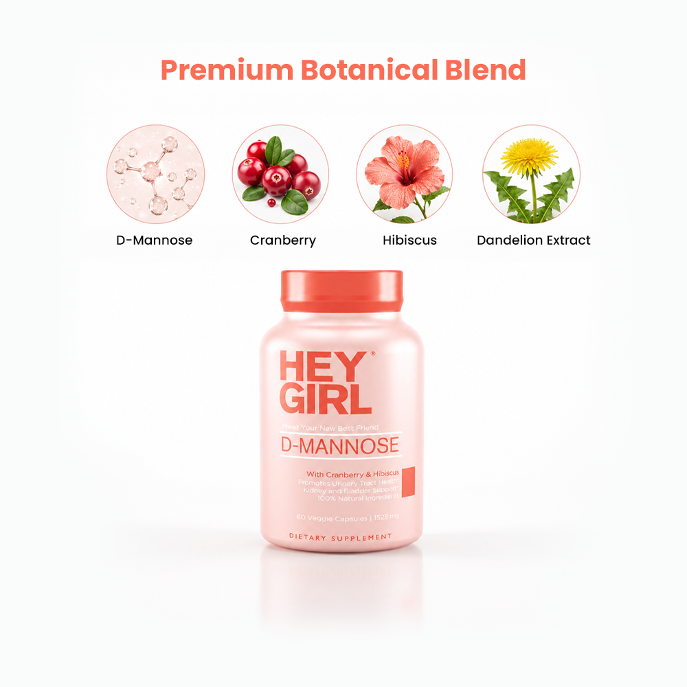 Hey Girl Nutrition D-Mannose Capsules - 60 Capsules
