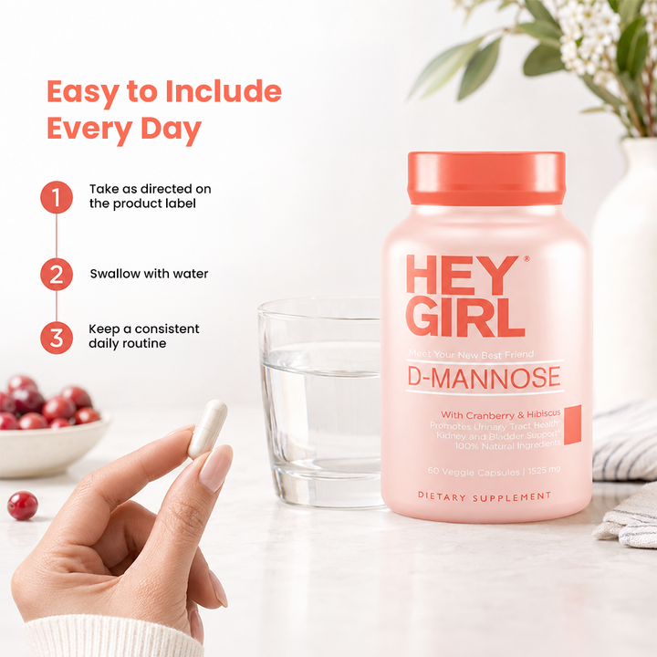 Hey Girl Nutrition D-Mannose Capsules - 60 Capsules