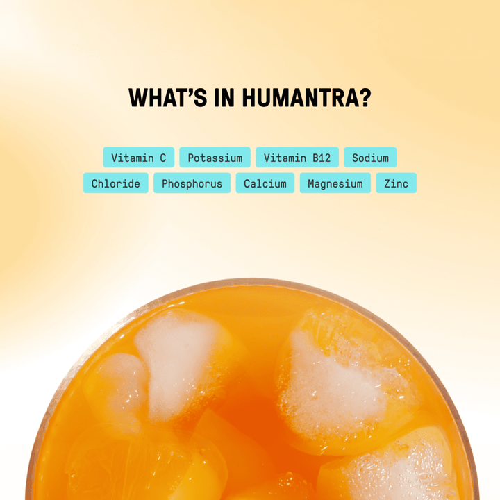 Humantra Electrolyte Powder – Apricot | 20 Sachets